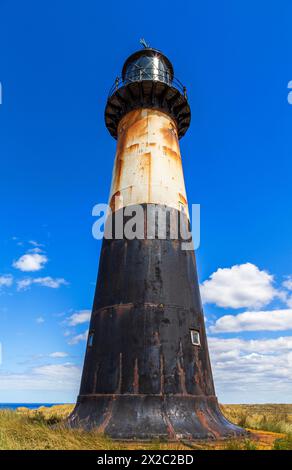 Faro di Cape Pembroke, Port Stanley, Isole Falkland, Regno Unito Foto Stock