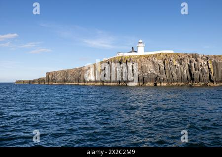 Il faro sull'isola Inner farne, Northumberland Foto Stock