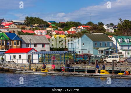 Port Stanley, Isole Falkland, Regno Unito Foto Stock