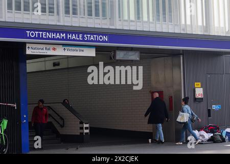 Londra, Regno Unito. 8 aprile 2023. Vista della stazione di Tottenham Hale nel nord di Londra. (Foto di Steve Taylor/SOPA Images/Sipa USA) credito: SIPA USA/Alamy Live News Foto Stock