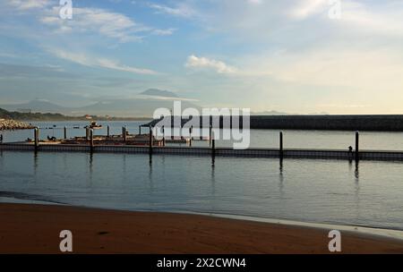 Porto di Sanur Beach, Bali Foto Stock