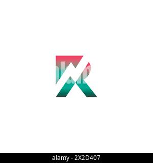 Logo Letter R semplice. R icona vettore Illustrazione Vettoriale