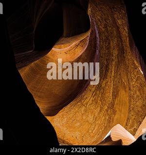 Luce nel canyon dell'Antelope in Arizona Foto Stock
