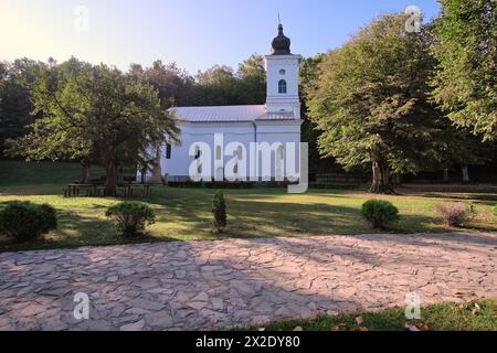 Chiesa barocca dei Santi Arcangeli nel villaggio di Brankovina, Serbia Foto Stock