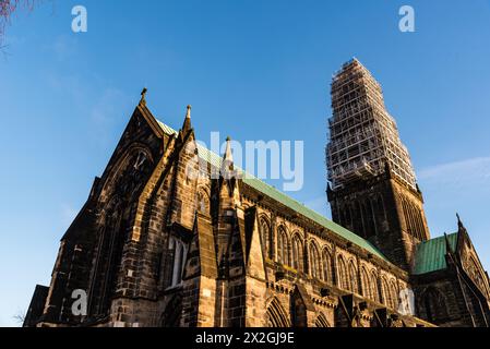 Vista esterna della Cattedrale di Glasgow. Scozia, Regno Unito. La cattedrale di Glasgow è la cattedrale più antica della Scozia continentale Foto Stock