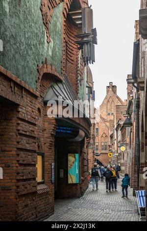 Boettcherstrasse, città vecchia, città anseatica di Brema, Germania Foto Stock