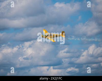 Spettacolo aereo dell'aeronautica svedese sull'aeroporto F16 di Ärna, Uppsala Garnison Svezia. .2018-08-25 Foto Stock