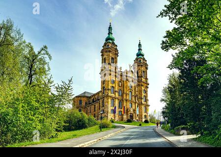 Basilica Vierzehnheiligen a Bad Staffelstein, Baviera, Germania Foto Stock