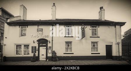 The Two Tubs Public House, Bury, Lancashire, Inghilterra, Regno Unito Foto Stock