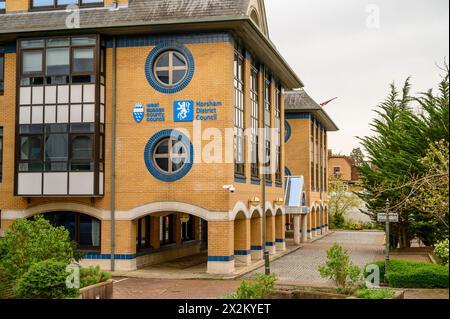 Uffici del Consiglio distrettuale di Horsham a Horsham, West Sussex, Inghilterra. Foto Stock