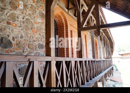 Trakai, Lituania - 11 settembre 2023 - castello medievale - cortile Foto Stock