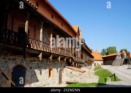 Trakai, Lituania - 11 settembre 2023 - Castello medievale, contea Foto Stock