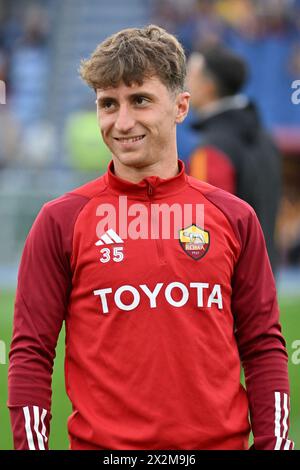 Roma, Italia. 22 aprile 2024. Italia, 29 marzo 2024: Tommaso Baldanzi durante il campionato italiano di serie A 2023-2024 partita di calcio tra Roma e Bologna allo stadio olimpico, Italia (felice De Martino/ SPP) credito: SPP Sport Press Photo. /Alamy Live News Foto Stock