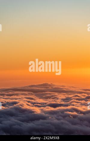 Coucher de soleil sur l'Ile de la Réunion Foto Stock