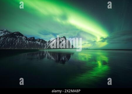 Geografia / viaggi, Islanda, Vestrahorn, Stokksnes, ULTERIORI DIRITTI-AUTORIZZAZIONE-INFO-NON-DISPONIBILI Foto Stock