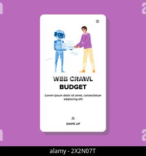 ottimizzazione del vettore di budget per il web crawl Illustrazione Vettoriale