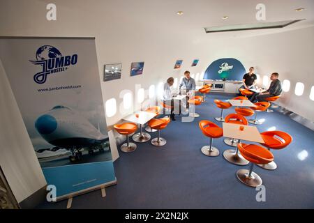 HOTEL JUMBO STAY IN UN BOEING 747 SMANTELLATO A STOCCOLMA Foto Stock