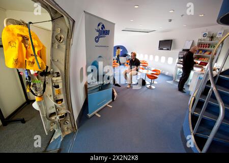 HOTEL JUMBO STAY IN UN BOEING 747 SMANTELLATO A STOCCOLMA Foto Stock