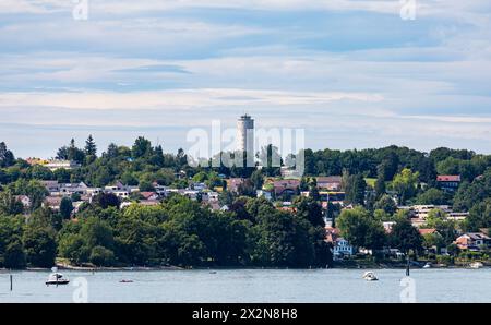 Der Bismarckturm in Costanza ist mit einer Höhe von 22,8 Meter der höchste Bismarckturm im Bundesland Baden-Württemberg. (Costanza, Germania, 13,07 Foto Stock