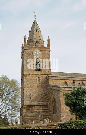 Holy Cross Church, Milton Malsor, Northamptonshire Foto Stock