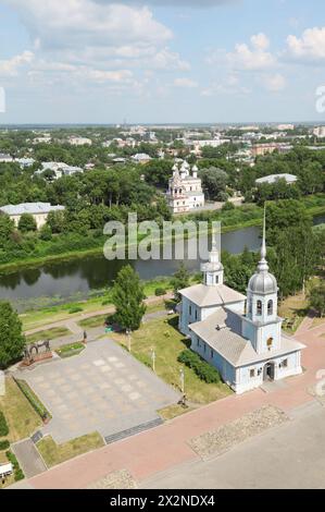 La Cattedrale della Santa Resurrezione sulla piazza del Cremlino in Vologda, Russia Foto Stock