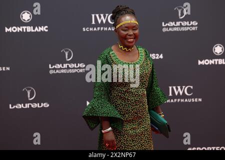 Madrid, Spagna. 22 aprile 2024. Tegla Loroupe partecipa al Red carpet ai Laureus World Sports Awards 2024. Data foto: Lunedì 22 aprile 2024. Crediti: Isabel Infantes/Empics/Alamy Live News Foto Stock