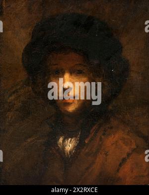 Il figlio di Rembrandt, Titus. Rembrandt Harmensz van Rijn. Tra il 1641 e il 1668. Foto Stock