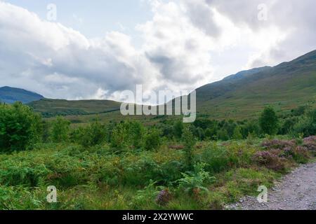 Vista della natura nelle montagne degli altopiani Foto Stock