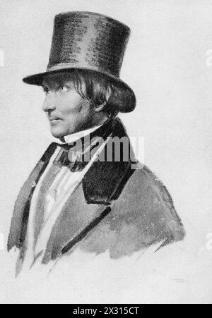 Savigny, Friedrich Carl von, 21.2.1779 - 25.10.1861, giurisprudenza tedesca, disegno di Krueger, ULTERIORI-DIRITTI-AUTORIZZAZIONE-INFORMAZIONI-NON-DISPONIBILI Foto Stock