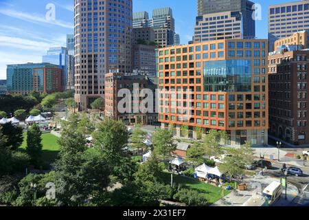 Geografia / viaggi, Stati Uniti, Massachusetts, Boston, Rose Kennedy Greenway, ULTERIORI-DIRITTI-AUTORIZZAZIONE-INFORMAZIONI-NON-DISPONIBILI Foto Stock