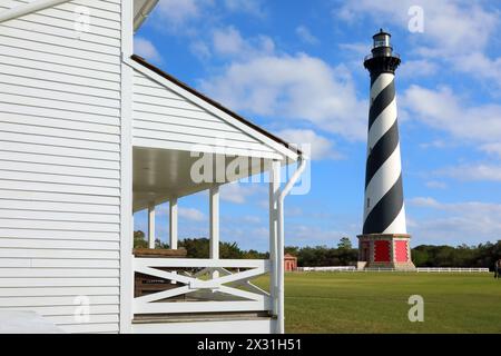 Geografia / viaggi, Stati Uniti, Carolina del Nord, Buxton, faro di Cape Hatteras, COSTRUITO NEL 1870, ULTERIORI-DIRITTI-CLEARANCE-INFO-NON-DISPONIBILI Foto Stock