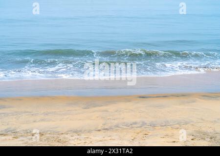Splendido paesaggio marino a Chavakkad Beach, Kerala, India. Foto Stock