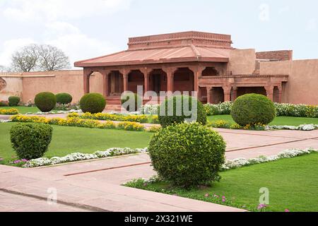 Diwan Khana-i-AAM (Diwan-i-AAM), Fatehpur Sikri, Uttar Pradesh, India Foto Stock