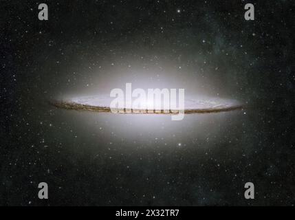 Incredibilmente bella Galaxy da qualche parte nel Deep Space Foto Stock