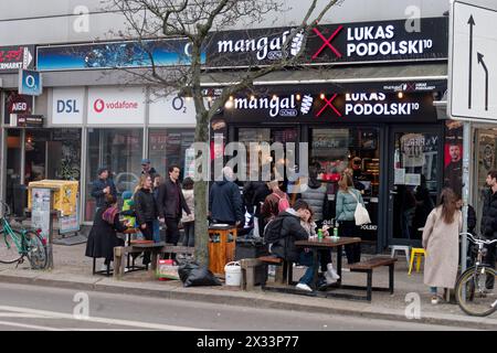 Mangal Doener di Lukas Podolski, Döner, fast food, Kreuzberg, Berlino Foto Stock