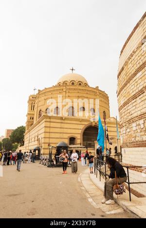 Vecchia chiesa greco-ortodossa copta del Cairo di San Giorgio, Cairo, Egitto Foto Stock