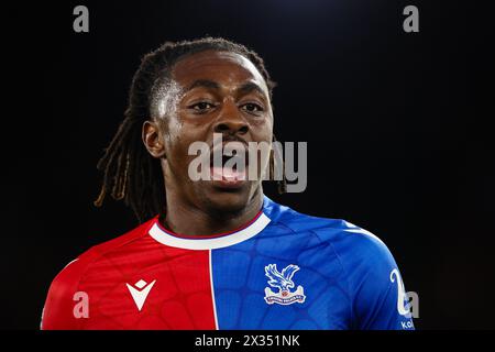 LONDRA, Regno Unito - 24 aprile 2024: Eberechi Eze del Crystal Palace reagisce durante la partita di Premier League tra il Crystal Palace FC e il Newcastle United FC al Selhurst Park (credito: Craig Mercer/ Alamy Live News) Foto Stock