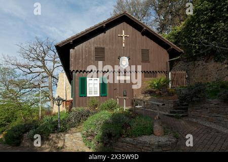 Museo scolastico della Granduchessa Hilda von Baden, ex casa del giardiniere, Badenweiler Spa Gardens, Markgraeflerland, Foresta Nera, Baden-Wuerttemberg Foto Stock