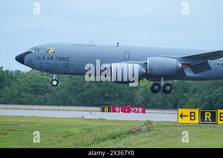 Sanford, Florida, Stati Uniti, 21 aprile 2024, KC-135 Stratotanker durante l'Orlando Air Show del 2024 all'Aeroporto Internazionale di Orlando, Sanford. (Foto Cre Foto Stock