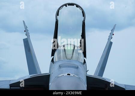 Sanford, Florida, Stati Uniti, 21 aprile 2024, F22 Raptor durante l'Orlando Air Show 2024 all'Aeroporto Internazionale di Orlando, Sanford. (Credito fotografico: Mar Foto Stock