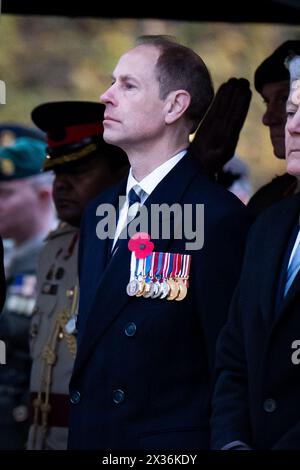 Il Duca di Edimburgo partecipa al servizio all'alba in commemorazione dell'Anzac Day all'Australia Memorial presso Hyde Park Corner a Londra. Data foto: Giovedì 25 aprile 2024. Foto Stock