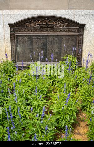 Memorial Arch nel Memorial Park di Huntington, Cabell County, West Virginia, USA Foto Stock