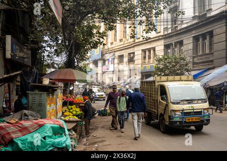 Indien, Westbengalen, Kolkata, Netayi Subat Road, Strassenszene Foto Stock