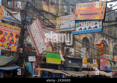 Indien, Westbengalen, Kolkata, um die Netayi Subat Road, Foto Stock