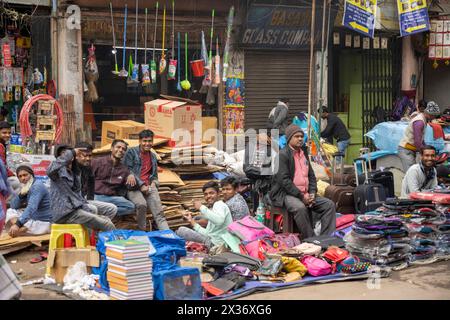 Indien, Westbengalen, Kolkata, um die Netayi Subat Road, Strassenszene Foto Stock