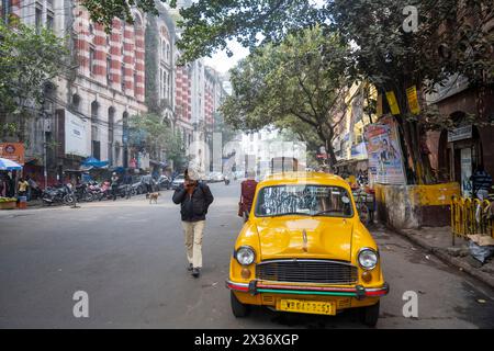 Indien, Westbengalen, Kolkata, um die Netayi Subat Road, Strassenszene Foto Stock