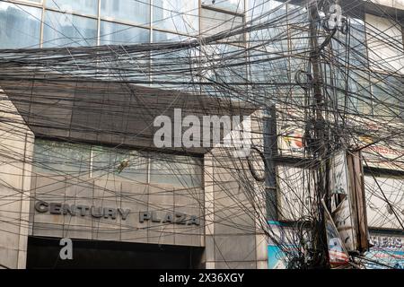 Indien, Westbengalen, Kolkata, um die Netayi Subat Road, Elektrik Foto Stock