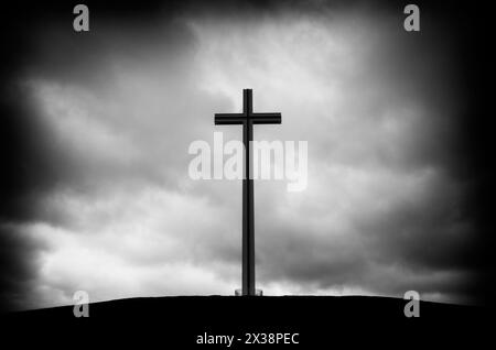 La Croce Papale nel Phoenix Park, in Irlanda, nella città di Dublino Foto Stock