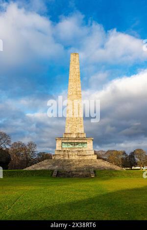 L'obelisco di Wellington a Phoenix Park, Dublino, Irlanda Foto Stock