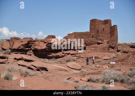 Flagstaff, Arizona, U.S.A. 5 giugno 2018. Rovine di Wupatki del Wupatki National Monument. Costruito tra il 1040 e il 1100 d.C. dai Sinagua. Foto Stock